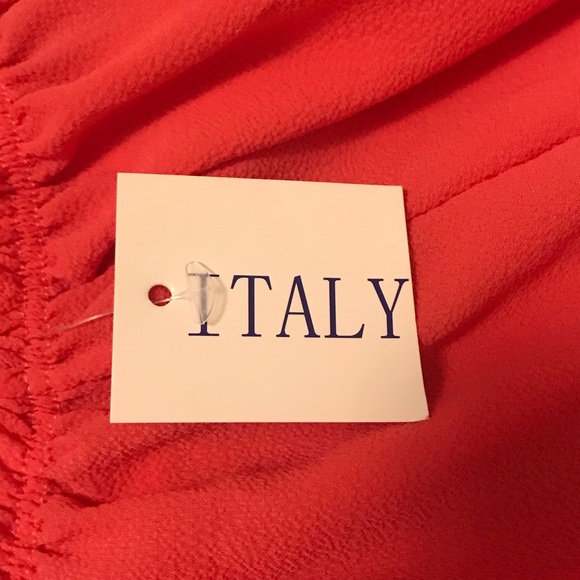 Flowy off the shoulder coral pink top! - Picture 5 of 5